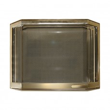 Дверца каминная 9046U, со стеклом, золото (Aito)