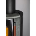 Печь K900, высокая, soapstone, кожаная ручка + хромированная окантовка стекла (Keddy)