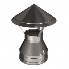 Зонт D200/400, изоляция 100 мм, AISI 321/304 (Вулкан)